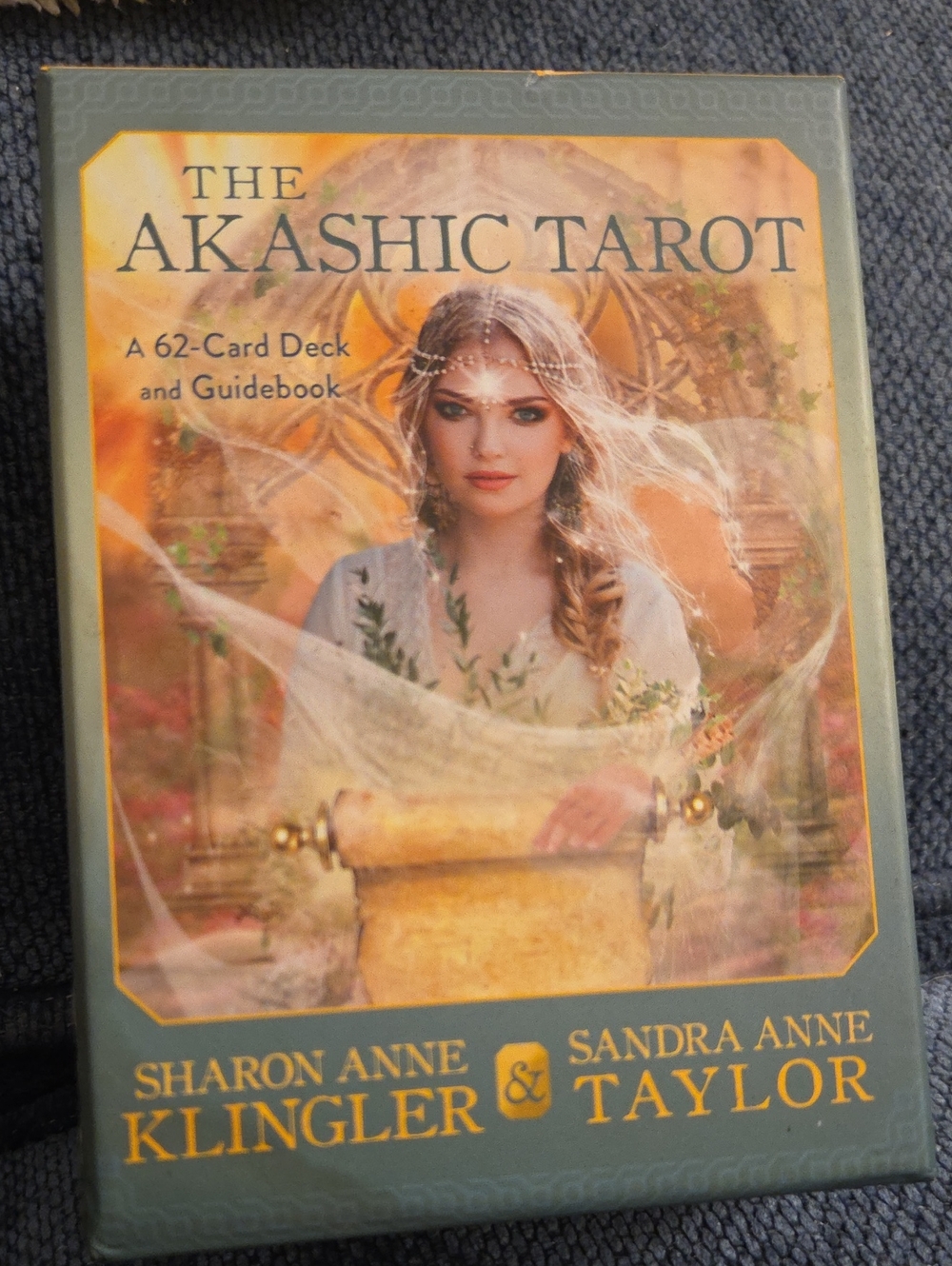 The Akashic Tarot Deck and Guidebook - Green and Gold